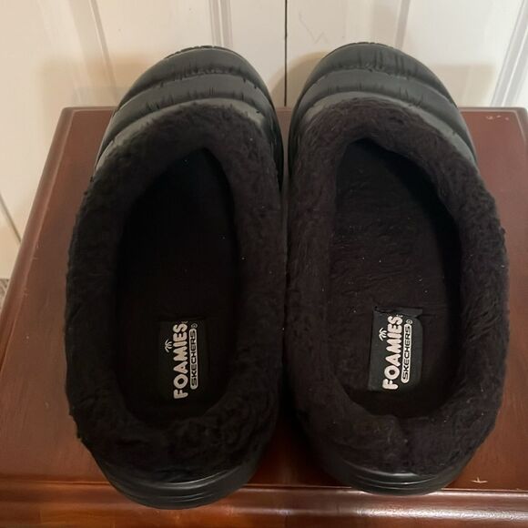 Skechers Foamies Cozy Camper Black Men’s 7 Eur 39.5 Quilted Slip-On Clogs Unisex - Picture 3 of 9